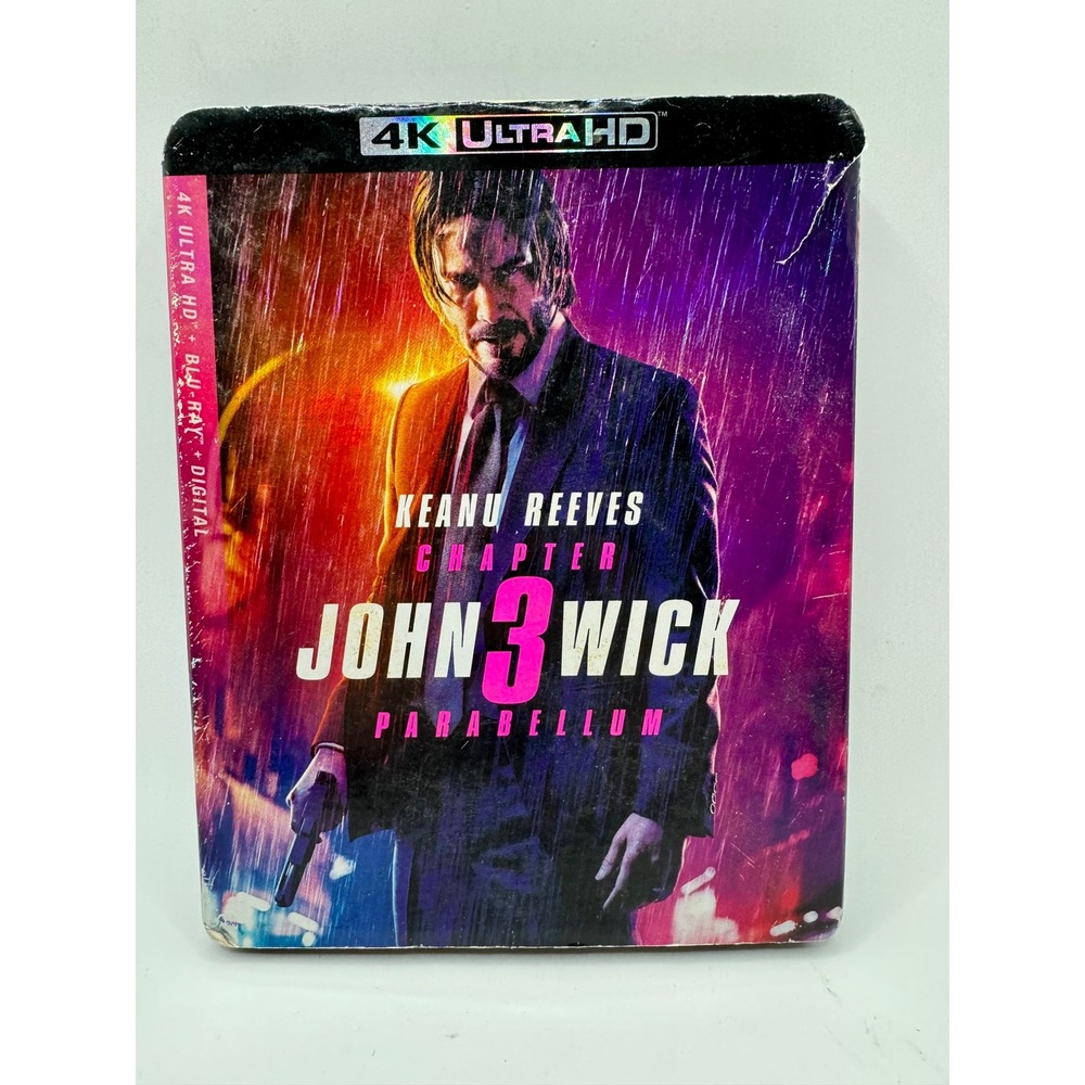 John Wick Chapter 3 Parabellum 4K Ultra HD Blu-ray Lionsgate 2019 Slipcover